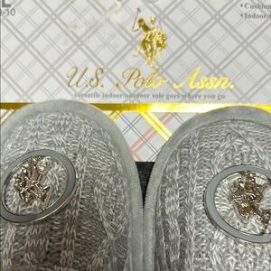 U.S. Polo Assn. Gray Slippers